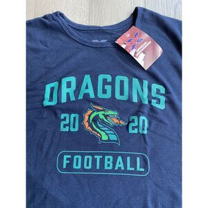 Seattle Dragons XFL Long Sleeve Thermal T-Shirt Navy Size Large Fan Souvenir New